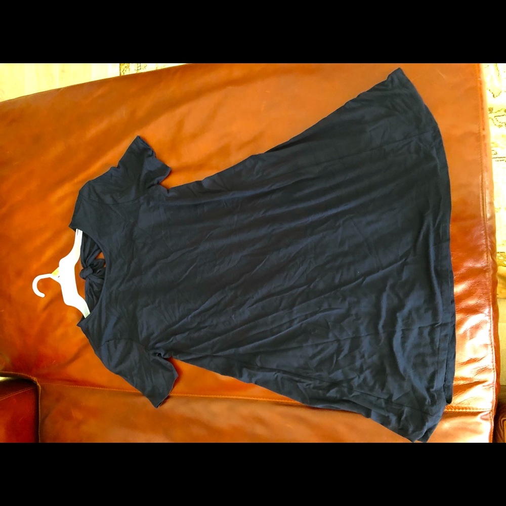 Navy dress cotton